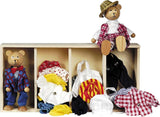 Goki Puppenhaus Bärenpuppen + Kleidung