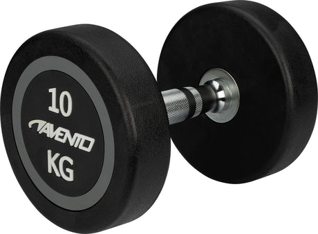 Avento dumbbell - halter 10 kg - zwart staal
