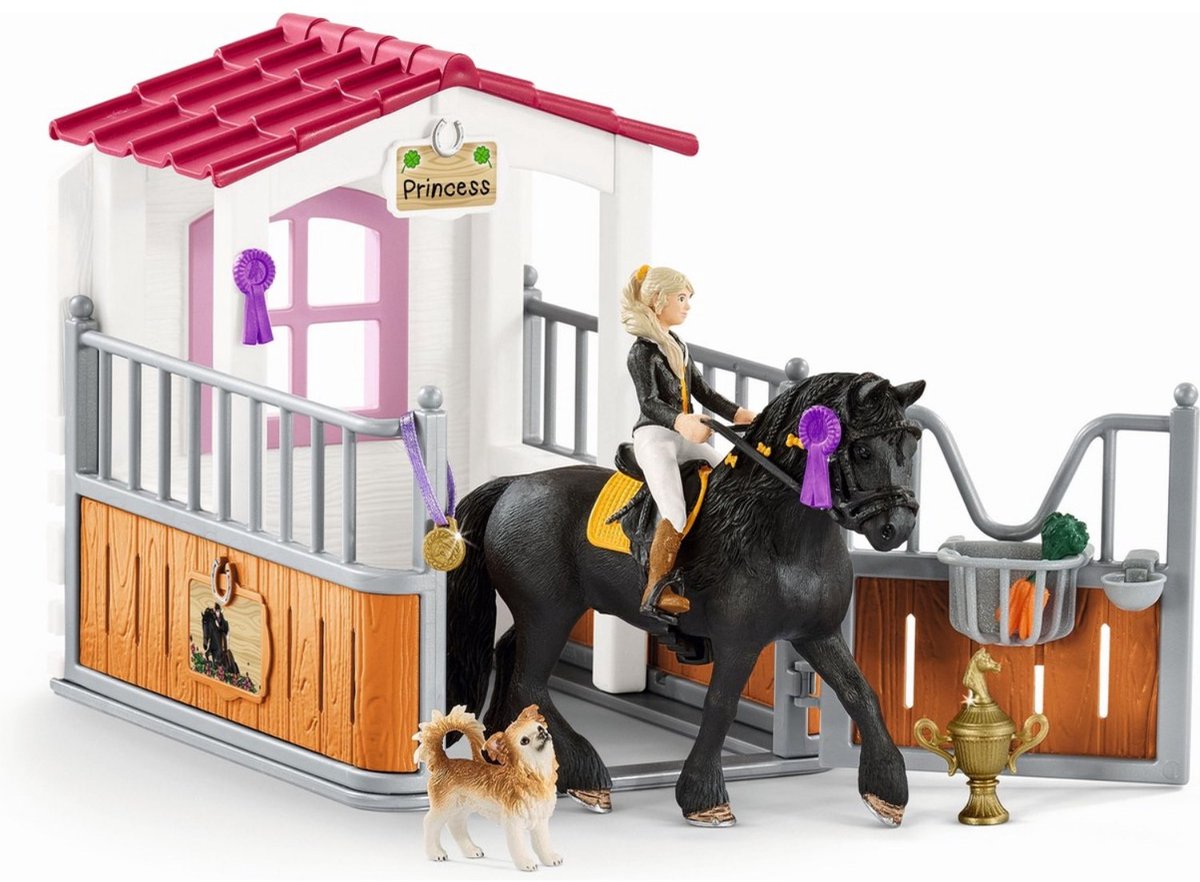 Schleich 42437 Pferdebox mit Pferd Prinzessin Tori