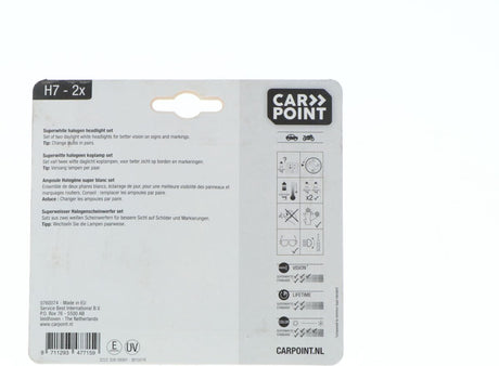 Carpoint ultrabright h7 12v 55w halogeenlamp – krachtig licht - duurzaam - energiezuinig weersbestendig