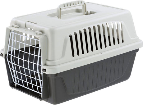 Ferplast Transportbox Atlas 5 – Katzentransportbox – Grau – 28 x 41,5 x 24,5 cm