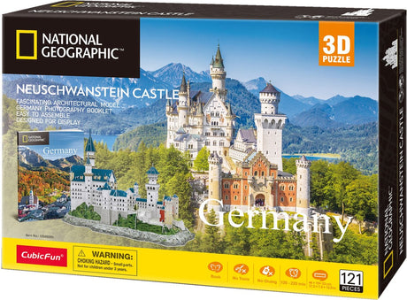 Kubischer Spaß National Geographic - 3D-Puzzle - 3D-Puzzle von Schloss Neuschwanstein