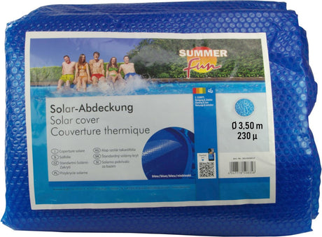 Sommerspaß Sommer - Spaß - Sommer-Poolabdeckung - Solar - rund - 350 - cm - PE - Blau