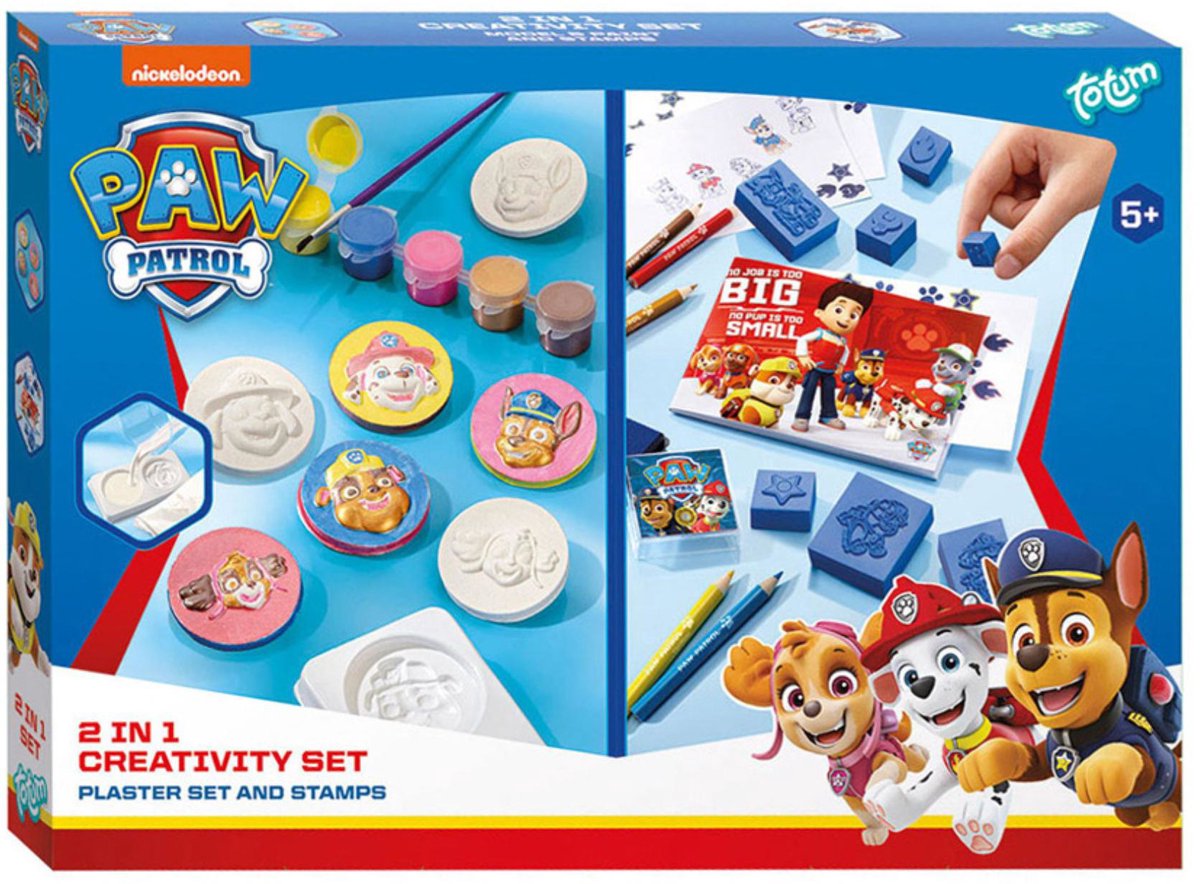 Pfotenpatrouille Totum 2in1 Gips und Briefmarken