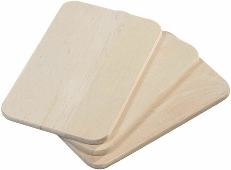 Kesper Brot- und Frühstücksbrettchen-Set – 3 Stück – Birkenholz – 23 x 15 x 1 cm – natürliche Farbe – extra hohe Qualität