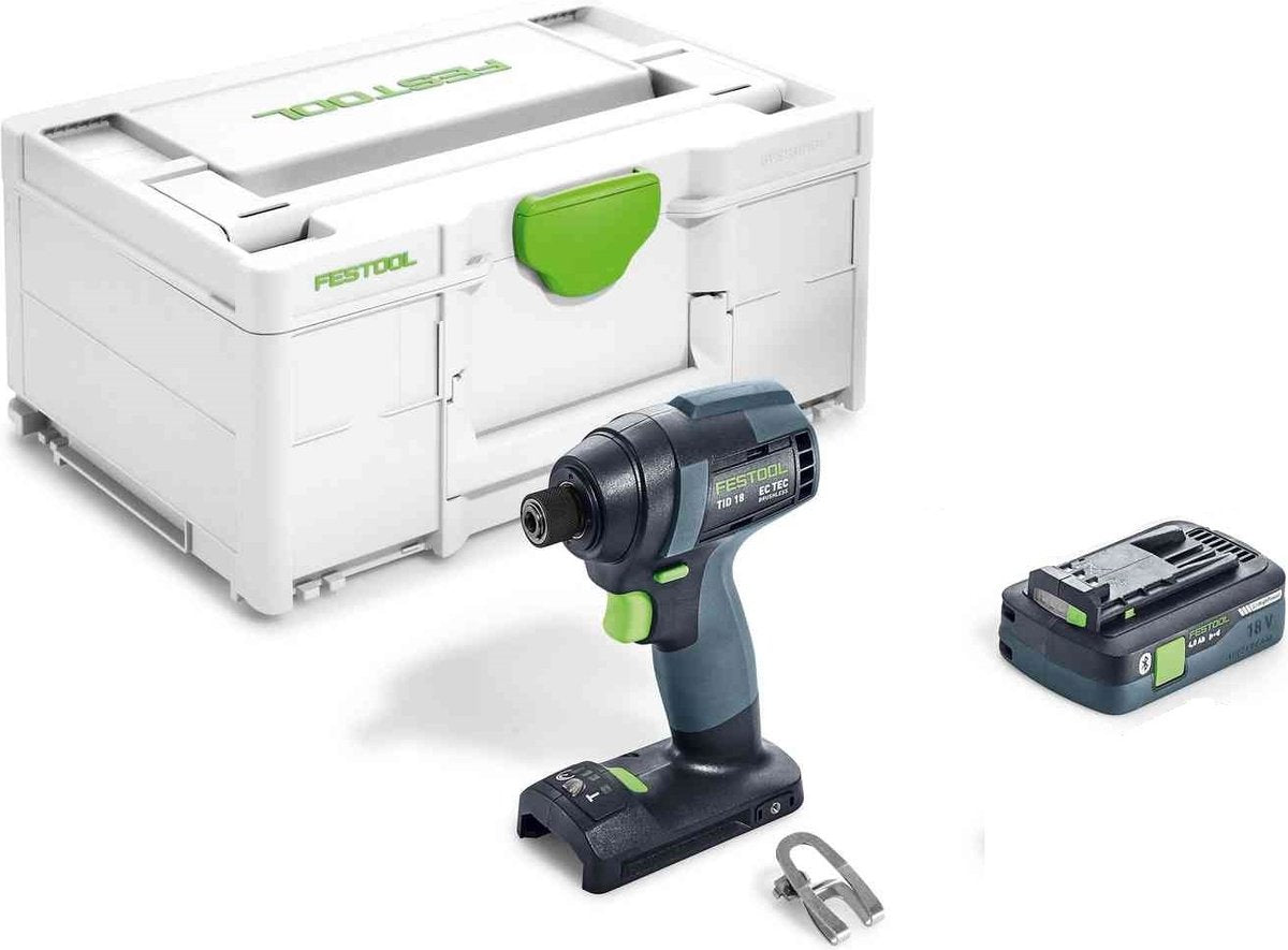 Festool tid 18-basic-4.0 -promo 2022 – 18-V-Li-Ionen-Akku-Schlagschrauber-Set im Systainer (4,0-Ah-Akku)
