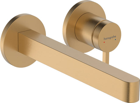 Hansgrohe finoris – Einbau-Waschtischmischer – Einhebelbedienung – mit Ablassschraube – 228 mm – gebürstete Bronze