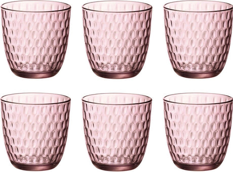 Bormioli Rocco Lock Wasserglas – 29 cl – Rosa – Set 6