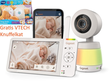 Gigaset Babyphone mit Kamera und App – Monitor-Touchscreen – Farb-Nachtsicht – Nachtlampe – Wandhalterung – am besten bewertet am 25. November – wählerisch – Sensoren – beruhigende Geräusche – Babyphone – Babyphone-Bild – Baby700 Connect