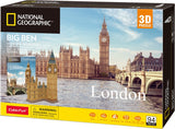Kubisches lustiges 3D-Puzzle National Geographic Big Ben