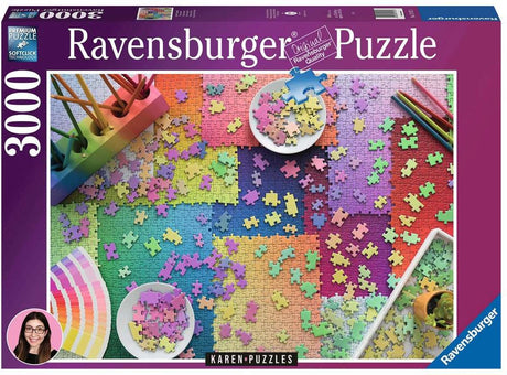 Ravensburger Puzzle Karen Puzzles: Puzzles über Puzzles – Puzzle – 3000 Teile