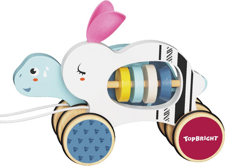 Topbright Hasenschildkröte Holzziehfigur TB-121104