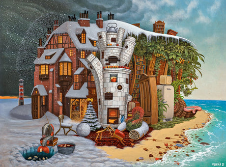 Castorland Puzzle Weihnachten - Kunstsammlung Heiligabend Madeira 2000 Teile.