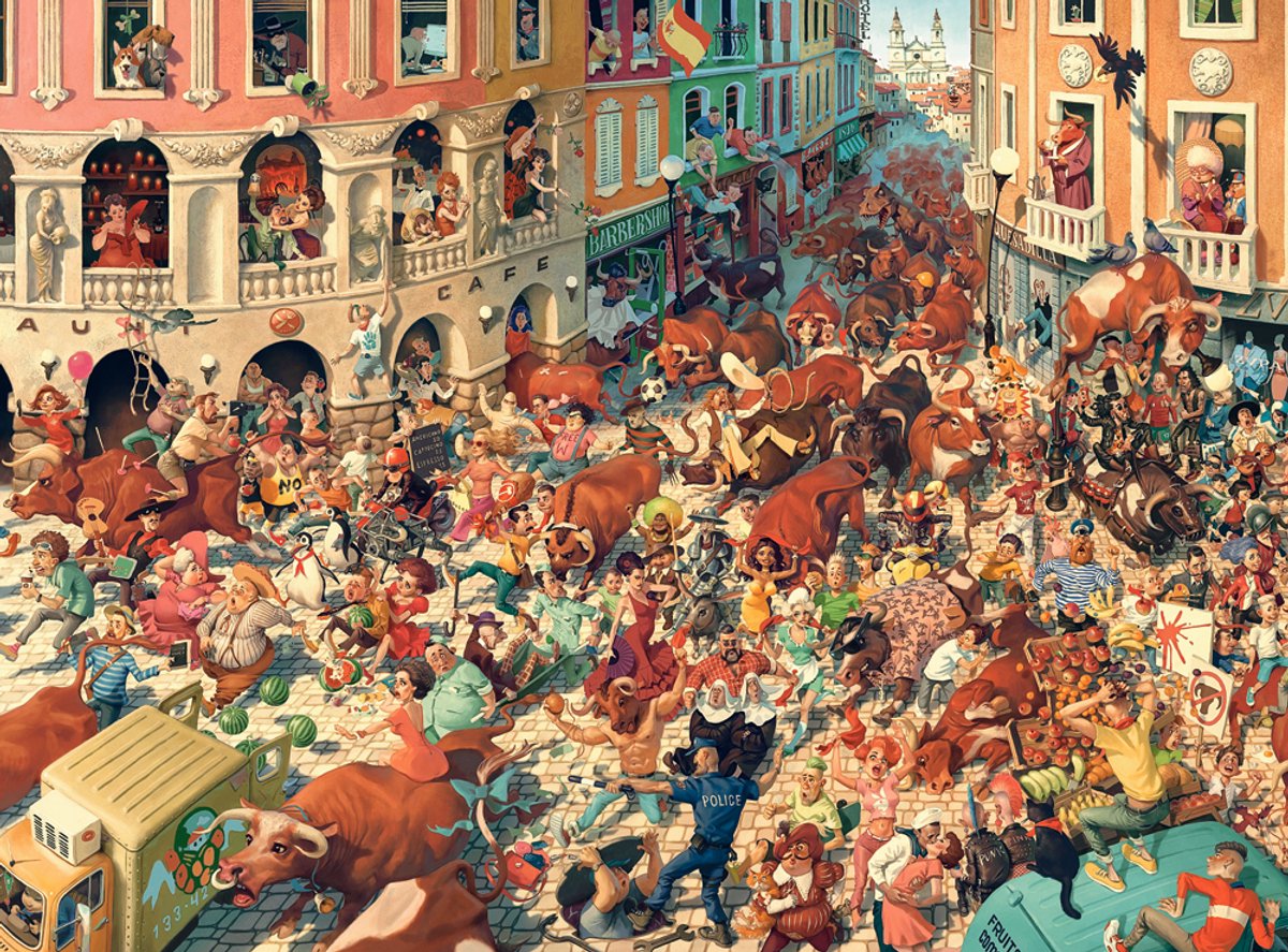 Castorland Puzzle Bull Run in Pampeluna – 3000 Teile Puzzle.