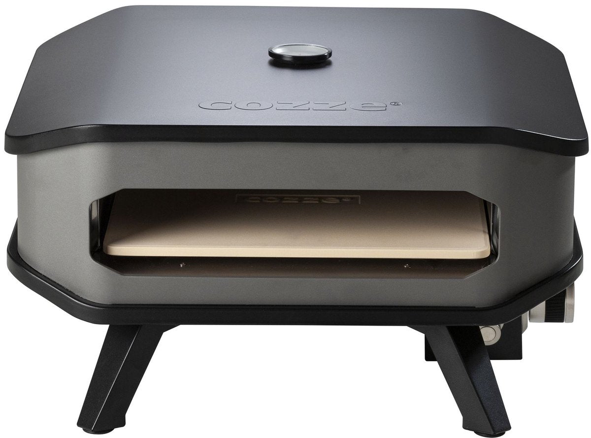 Cozze Gas-Pizzaofen – 13 Zoll – mit Thermostat und Pizzastein – ø 34 cm