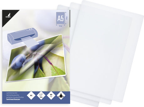 Kangaro lamineerhoezen - a5 - 80 micron - glanzend - 100 stuks - k-16005