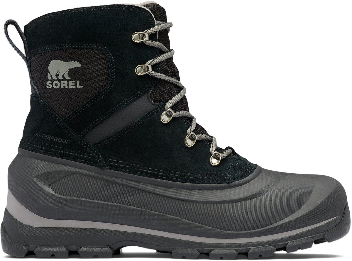 Sorel Buxton™ Lace Boot WP Herren-Schneestiefel – Schwarz, Steinbruch – Größe 43