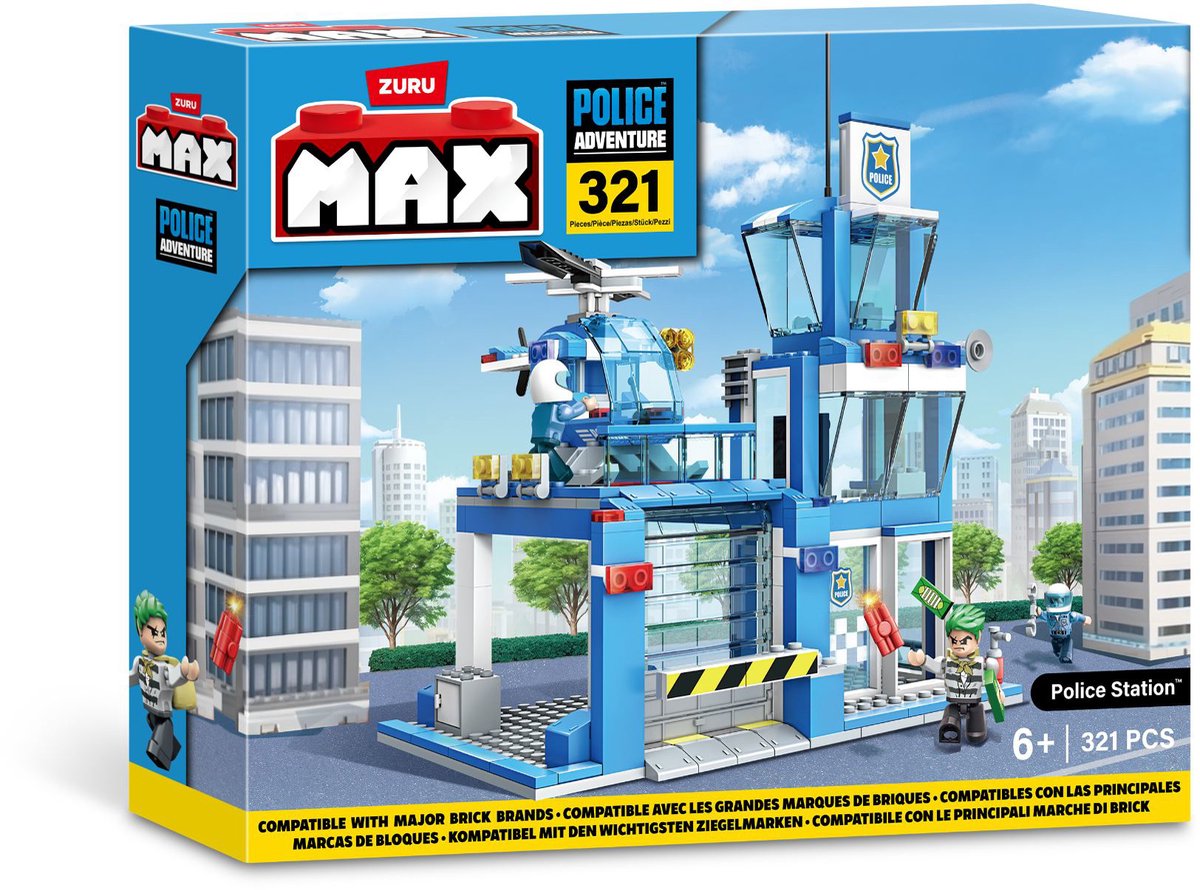 Zuru Max City Polizeistation 321-teilig