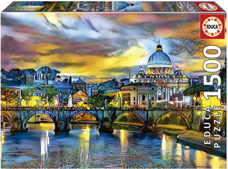 Educa st. Petersdom und St.-Angelo-Brücke 1500-teiliges Puzzle