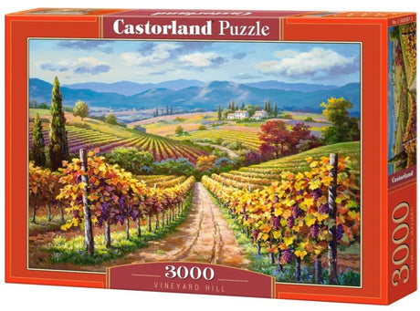 Weinberghügel Castorland – Puzzle – 3.000 Teile – Satin-Finish – perfekte Passform – europäische Qualität