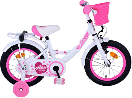 Volare Ashley Children's Bicycle - Mädchen - 14 Zoll - Weiß