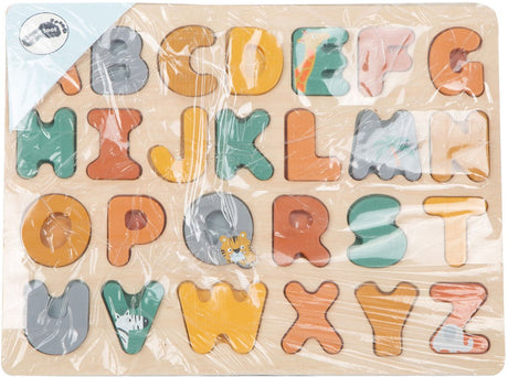 Small Foot - Holz-Alphabet-Puzzle-Safari