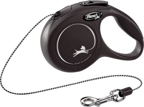 Flexi Retractable Line Classic Cord Schwarz