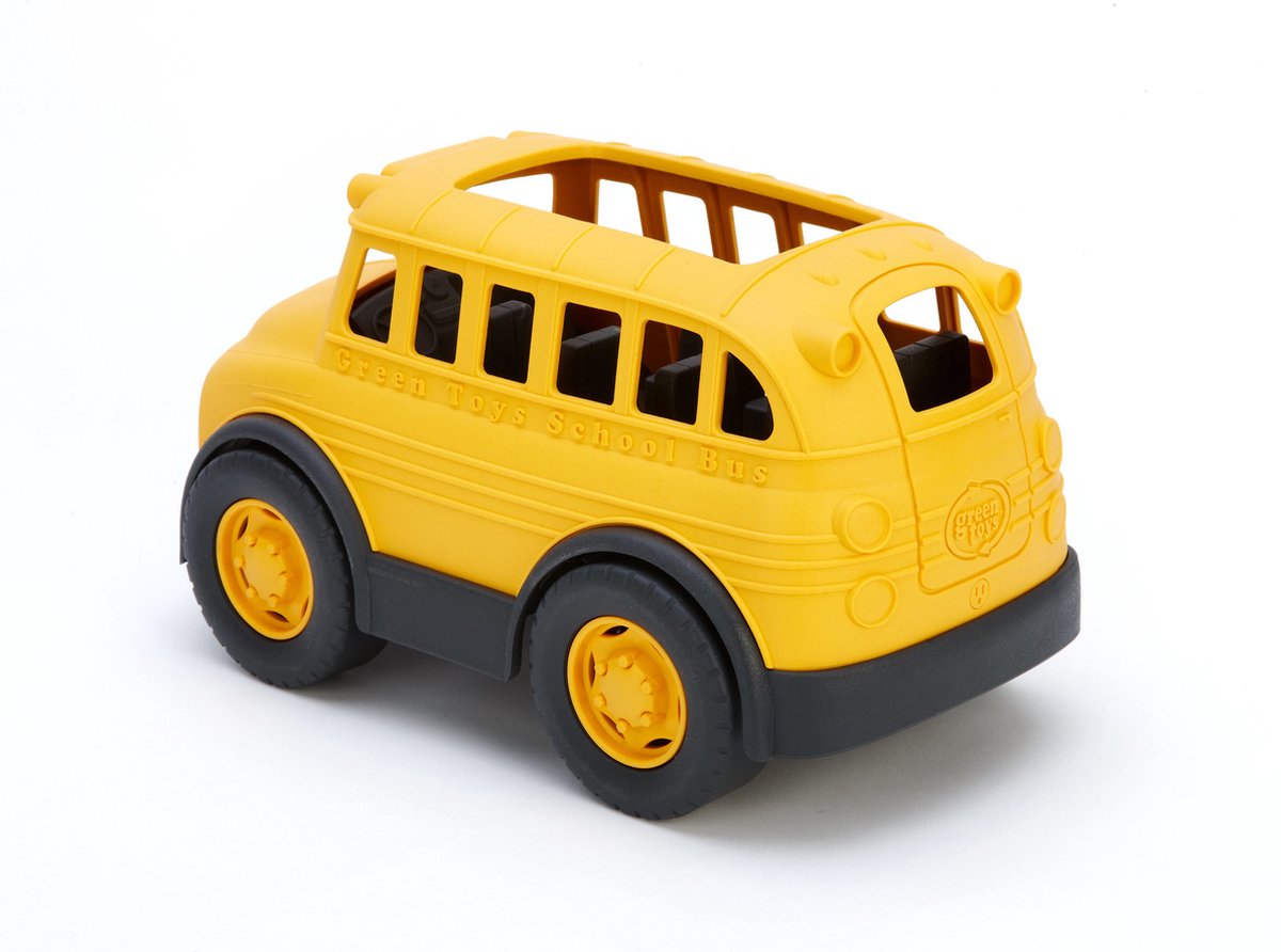 Grüner Spielzeug-Schulbus