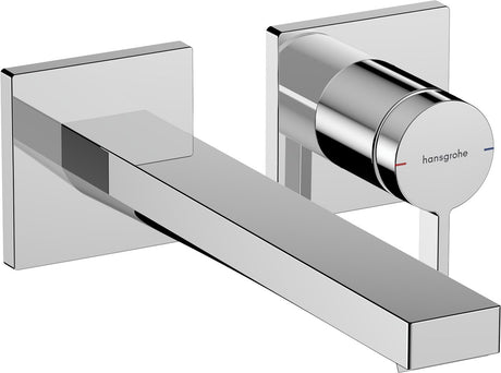 Hansgrohe tecturis e Einhebelmischer - Einbau-Waschtischarmatur - zur Wandmontage - 22,5 cm Auslauf - Chrom