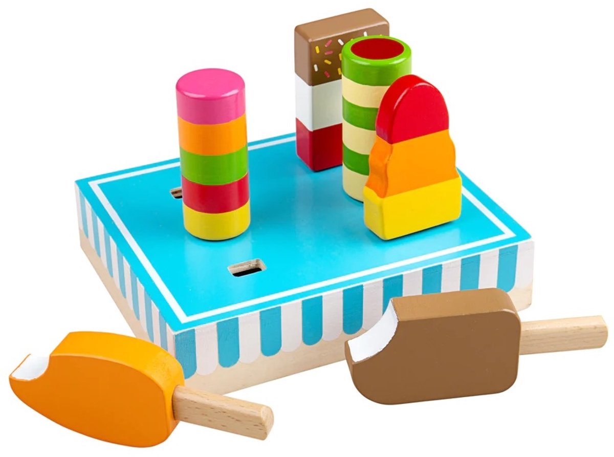 Bigjigs hölzerne Eiscreme -Spiele