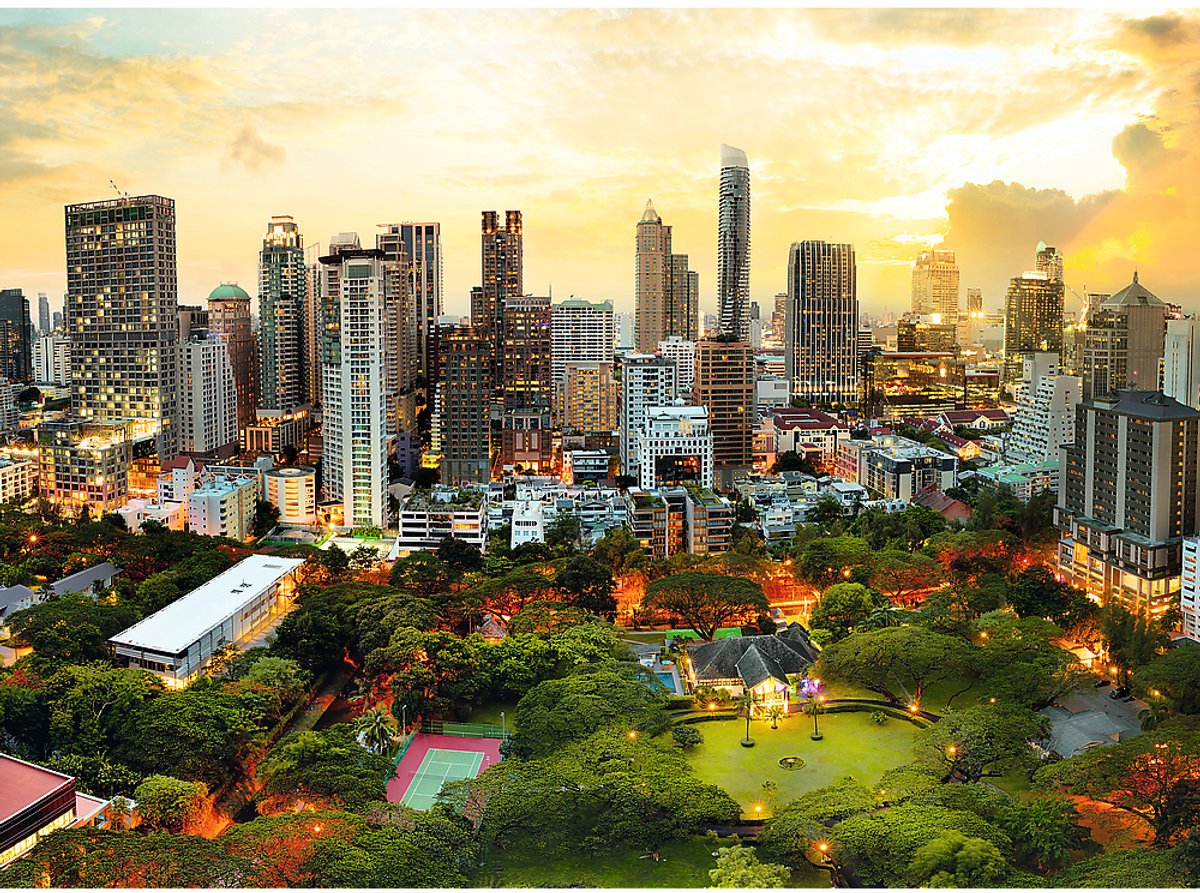 Trefl Puzzle Bangkok Sonnenuntergang – 1000 Teile Puzzle.