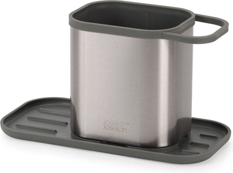 Joseph joseph duo opal - keukencaddy met sponshouder rvs - roestvast staal - grijs