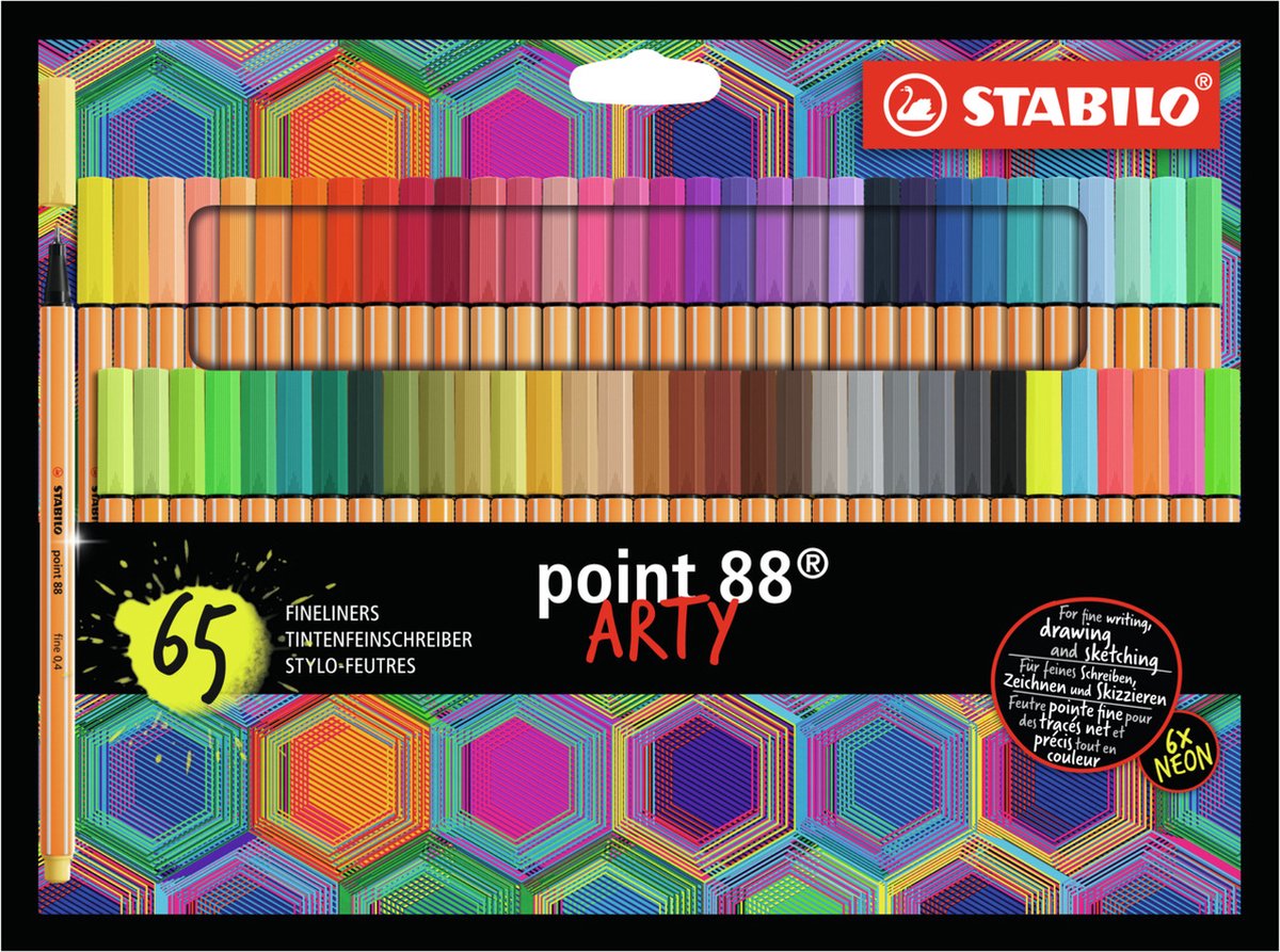 Stabilo Point 88 Arty Beutel, 65st.