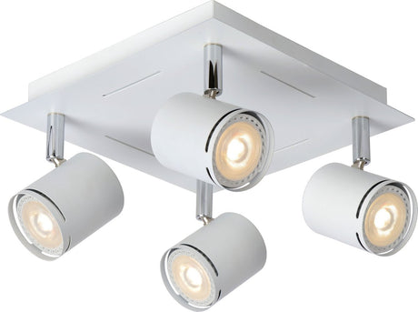 Lucide rilou - Deckenstrahler (Deckenleuchte) - LED dimmbar - gu10 - 4x5w 3000k - weiß