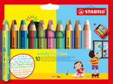 Stabilo Woody 3 in 1 Duo – Multitalent Buntstift – Set à 10 Stk. + Bleistiftspitzer