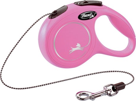 Flexi New Classic Cord – ausziehbare Leine für Katzen – New Classic Cat Cord XS Pink