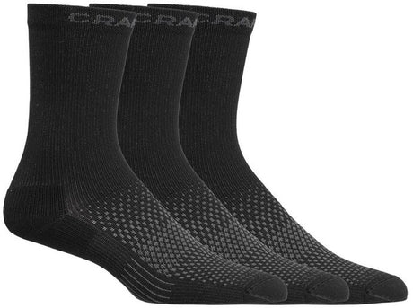 Craft Active High Sock 3er-Pack Unisex-Sportsocken – Schwarz