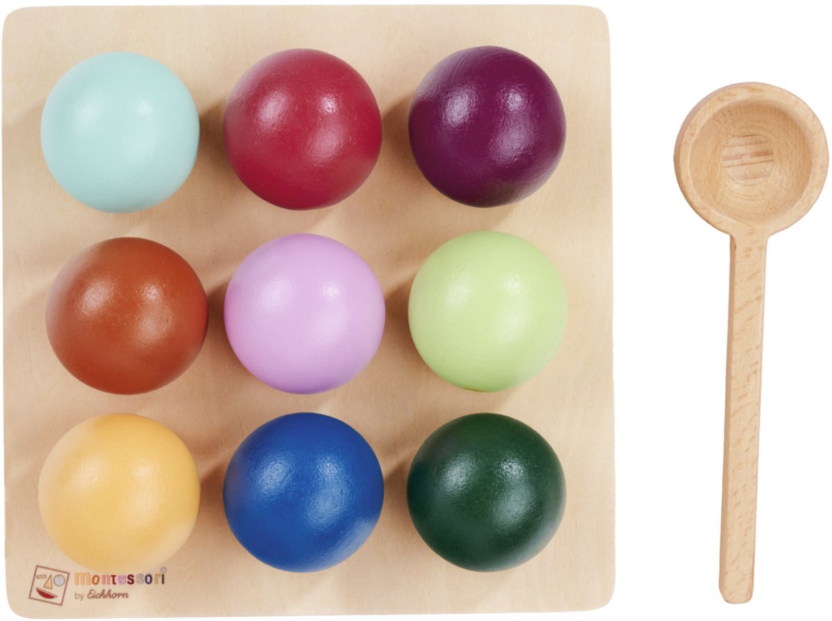 Eichhorn - edukatives Spiel - Montessori-Sortierbälle