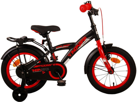 Volare Thombike Kinderfahrrad – Jungen – 14 Zoll – Schwarz Rot