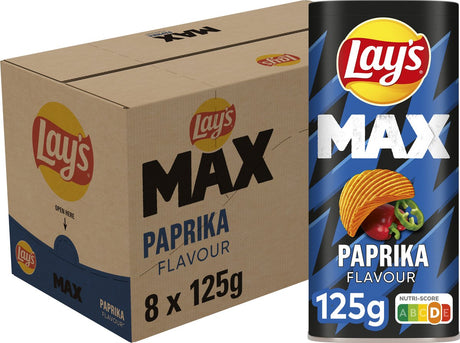 Lay's max paprika bus (8x 125gr)