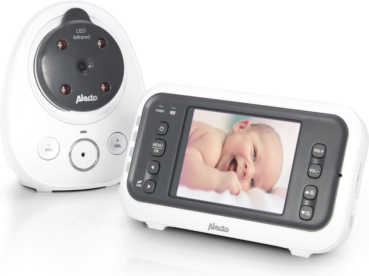 Alecto dvm-77 – Babyphone mit Kamera – Temperaturanzeige – Weiß