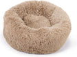 Beeztees Yali – Hundebett – Plüsch – flauschig – Beige – Durchm. 60 cm