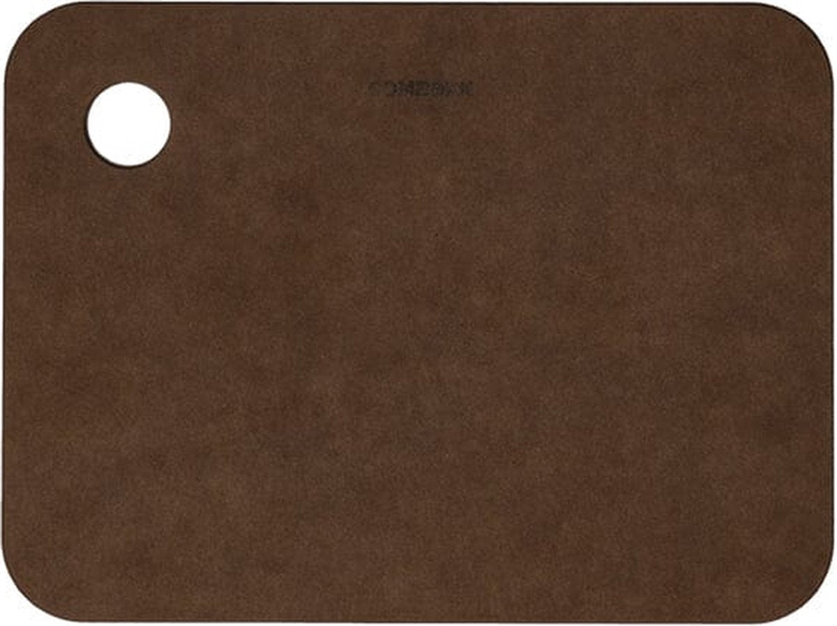 Combekk snijplank - 100% gerecycled papier - microplasticvrij - antibacterieel - vaatwasserbestendig - 15 x 20 cm - bruin