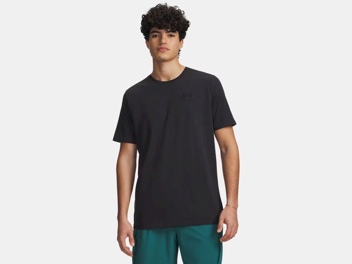 Under Armour UA M Sportstyle LC SS-BLK Herren-Sportshirt – Schwarz