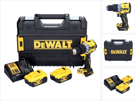 Dewalt-Werkzeuge – 18-V-Akkuschrauber und Schlagbohrmaschine, 2x 5,0-Ah-Akku DCD805P2T