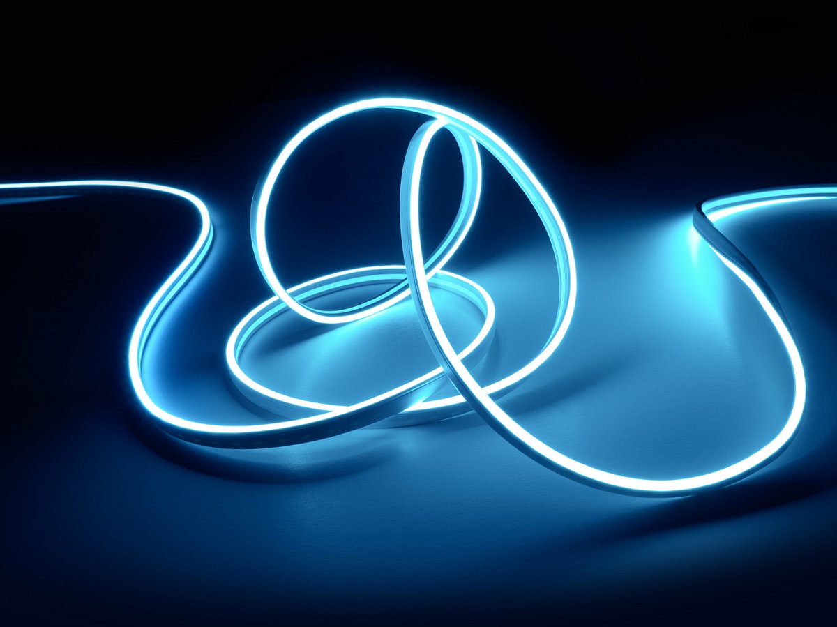 Rl Live Your Light Reality Neon-LED-Streifen – Weiß – LED RGB 14 W – Länge 3 m – kürzbar – integrierter Dimmer – Memory-Funktion – Fernbedienung – RGB-Farbwechsler