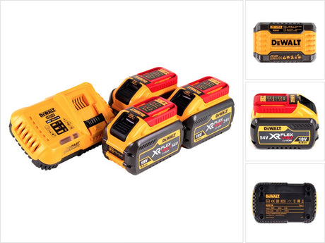 Dewalt Flexvolt-Serie – Akku- und Ladegerät-Set – 54 V, 18 V – 9,0 Ah – Schnellladung