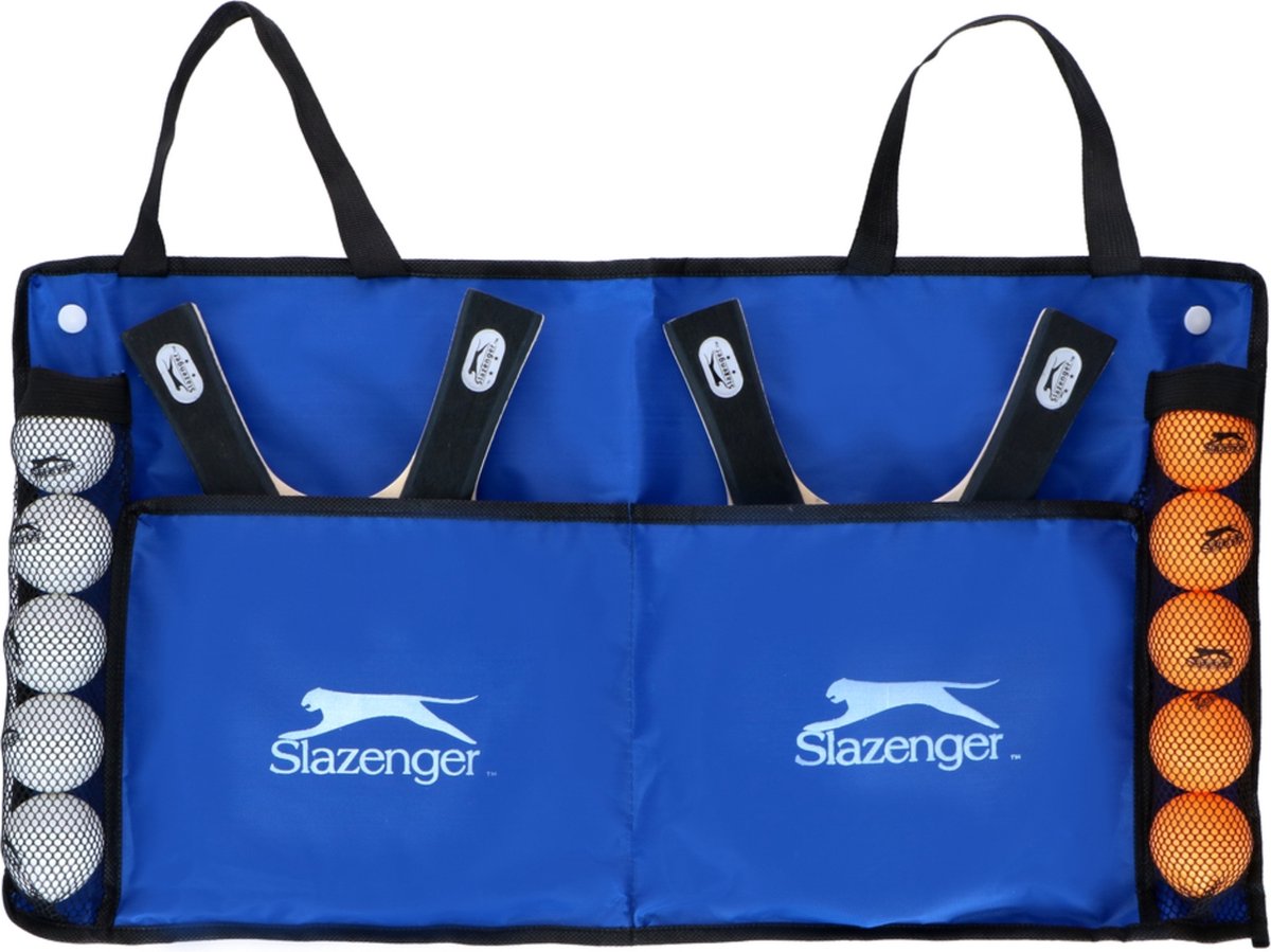 Markenloses Sans-Marque-Tischtennis-Set Slazenger, 15-teilig.