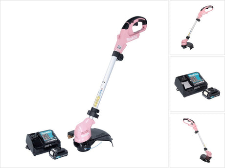 Makita ur100dsap | Akku-Rasentrimmer | rosa | eingestellt