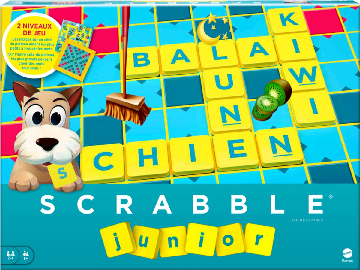 Mattel Junior Scrabble Brettspiel (Französisch)